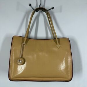 Vintage Monsac yellow leather shoulder purse 7x10x3.5" 6" Handle